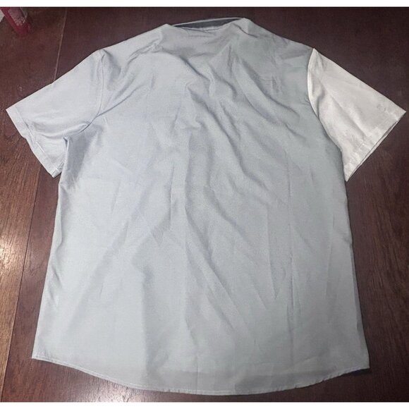 Hardaddy Button Down Shirt Men's Size Large Geometric pattern Causal Gray - Picture 8 of 10